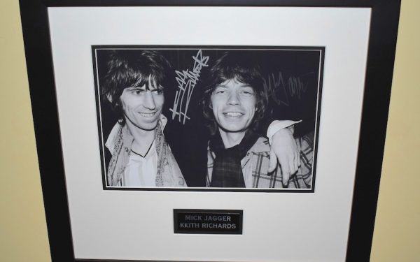 #3-Keith Richards and Mick Jagger Signed 8×10 Photograph
