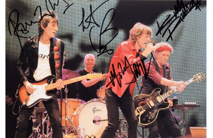 #9-Rolling Stones Signed 8×10 Photograph