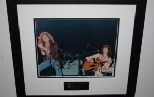 #2-Robert Plant and Jimmy Page Signed 8×10 Photograph