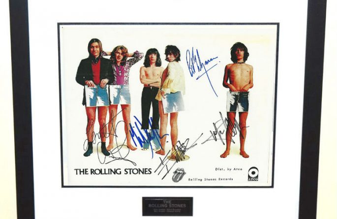 #3-Rolling Stones Signed 8×10 Photograph