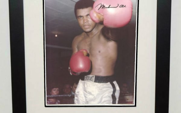 #5-Muhammad Ali Signed 8×10 Photograph
