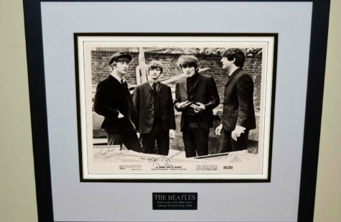 #1-Beatles Signed 8×10 Photograph
