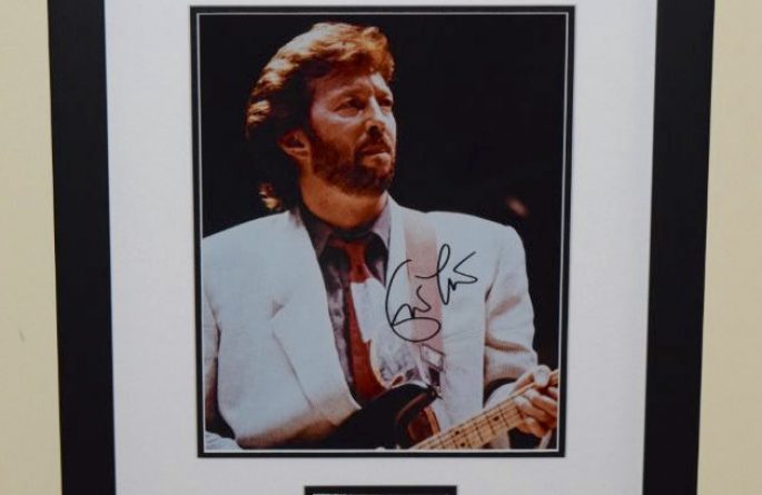 #6-Eric Clapton Signed 8×10 Photograph