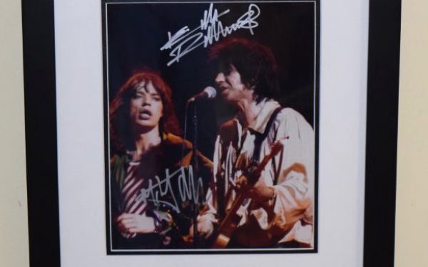 #7-Mick Jagger and Keith Richards Signed 8×10 Photograph