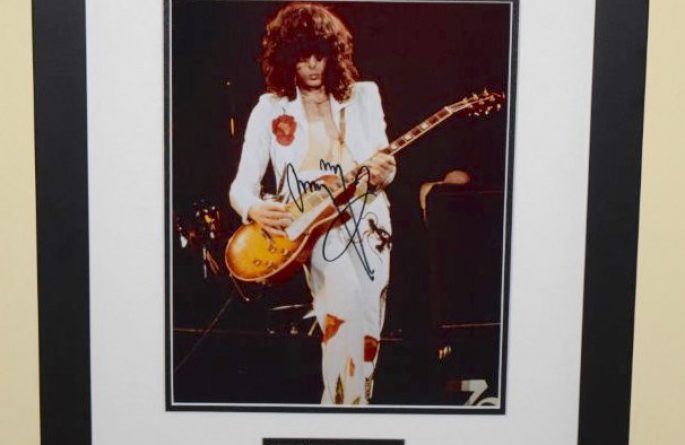 #3-Jimmy Page Signed 8×10 Photograph