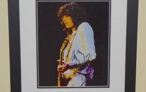 #2-Jimmy Page Signed 8×10 Photograph