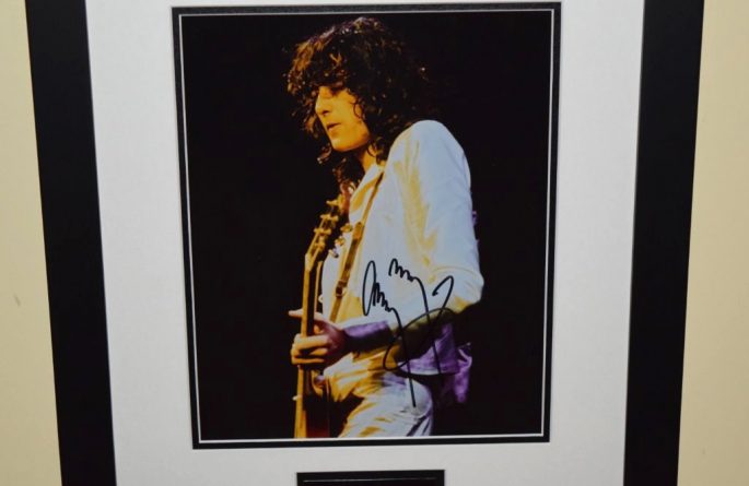 #2-Jimmy Page Signed 8×10 Photograph