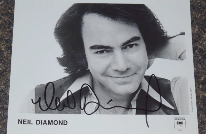 #2-Neil Diamond Signed 8×10 Photograph
