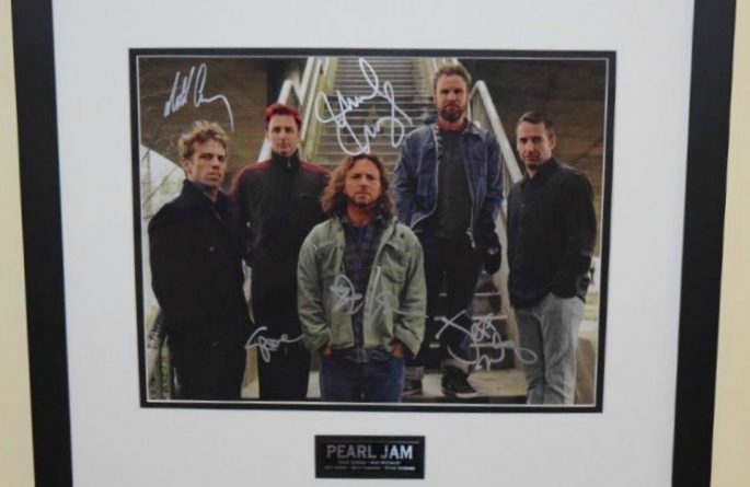 #2-Pearl Jam Signed 8×10 Promotional Photograph