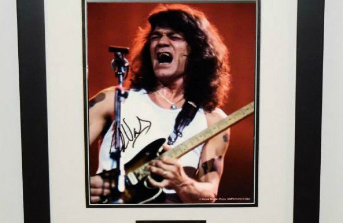 #5-Eddie Van Halen Signed 8×10 Photograph