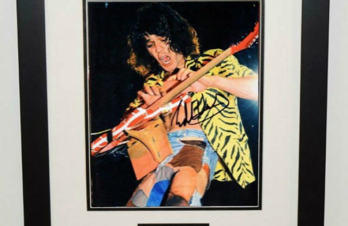 Eddie Van Halen Hand Signed 8x10 Photographhand Signed By Eddie Van Halenrock Star Gallery 