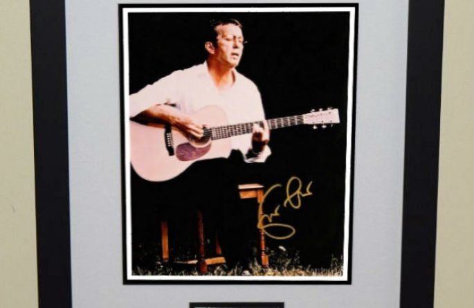 #7-Eric Clapton Signed 8×10 Photograph