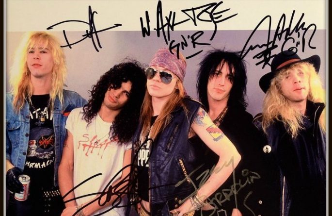 #3-Guns N’ Roses Signed 8×10 Photograph