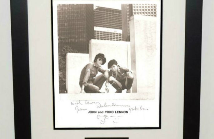 #2-John Lennon Signed 8×10 Photograph