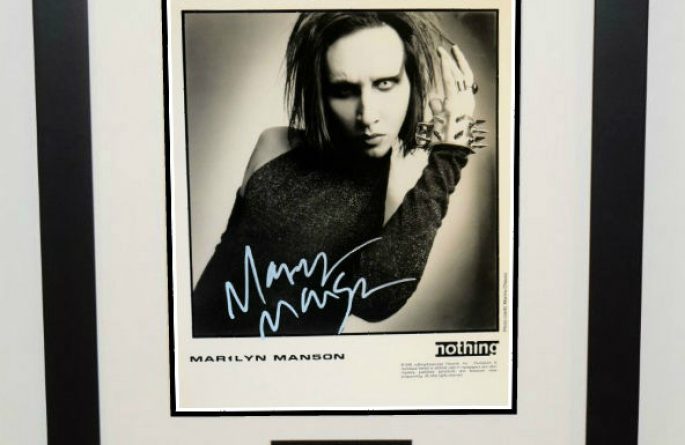 #1-Marilyn Manson Signed 8×10 Photograph