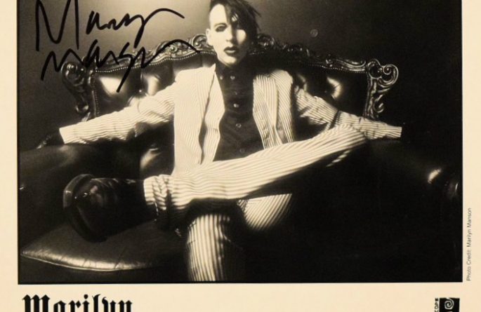 #2-Marilyn Manson  Signed 8×10 Photograph