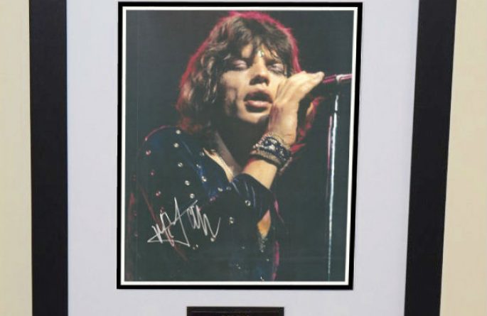 #4-Mick Jagger Signed 8×10 photograph