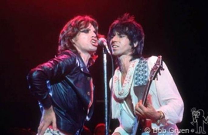 Color Mick Jagger & Keith Richards Live, Baton Rouge, LA, 1975