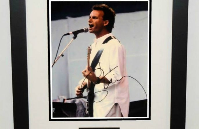 #4-The Police – Sting Signed 8×10 Photograph