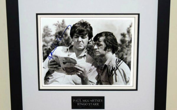 #10-Paul McCartney & Ringo Starr Signed 8×10 Photograph