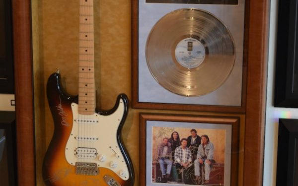 #2 Eagles Signed Guitar Display