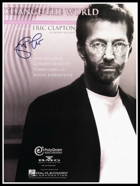 Eric Clapton Hand Signed Collectibles Rock Star Galleryrock Star Gallery