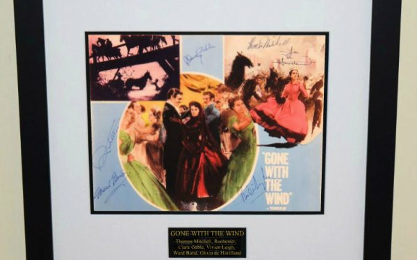 Gone With The Wind Signed  Cast Lobby Card
