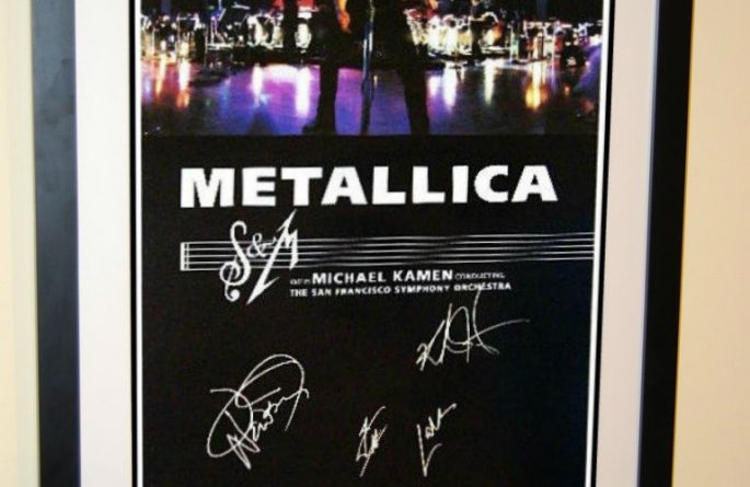 #1 Metallica Signed Poster