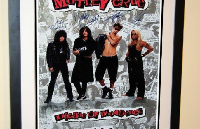 Motley Crue Signed Poster