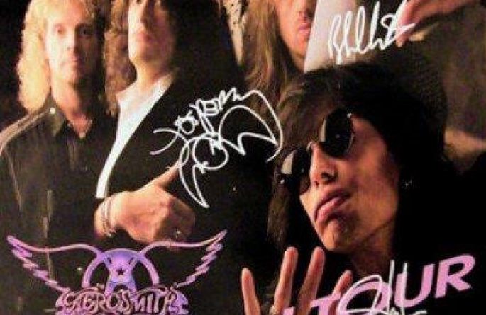 #1 Aerosmith Signed Poster