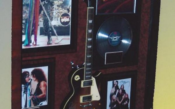 #2 Aerosmith Signed Guitar Display