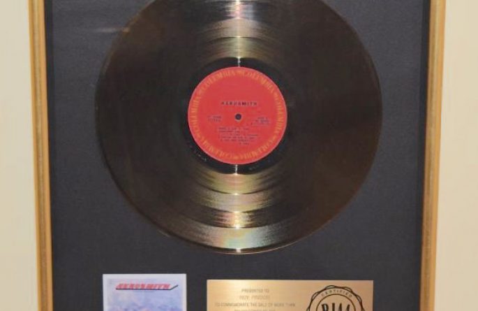 Aerosmith RIAA Award For Debut Release