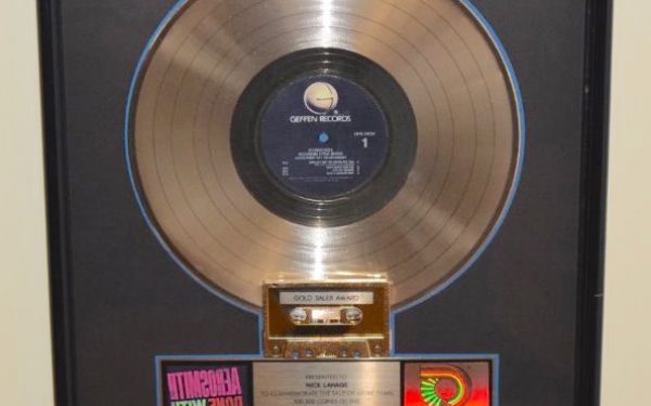 Aerosmith RIAA Award For Done With Mirrors