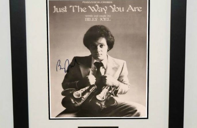 Billy Joel, Signed Sheet Music, rock star gallery, authenticityROCK