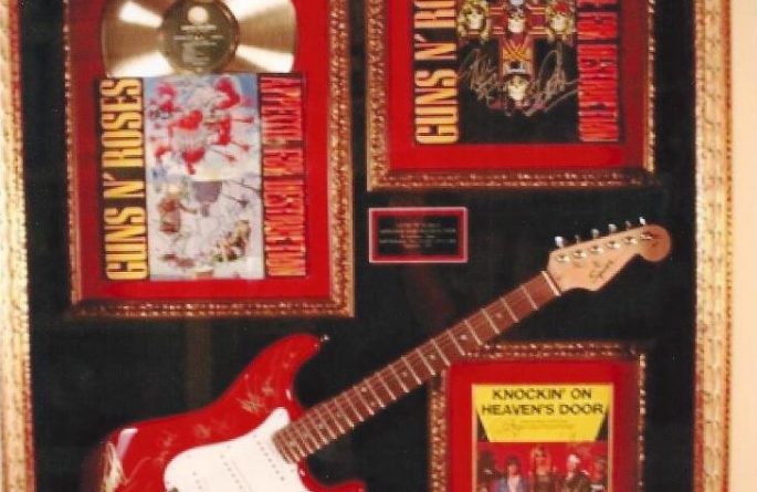 #3 Guns N’ Roses Signed Guitar Display