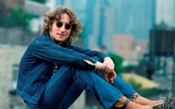 #7 John Lennon Portrait 4 Faces, Walls and Bridges Cover, NYC, 1974