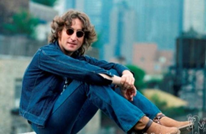 #7 John Lennon Portrait 4 Faces, Walls and Bridges Cover, NYC, 1974