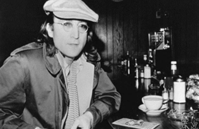 B&W John Lennon Yonkers, NY, 1975