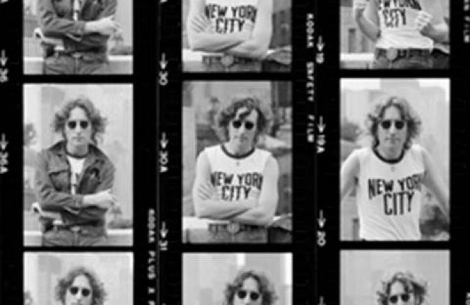 John Lennon Portrait Contact Sheet, NYC, 1974