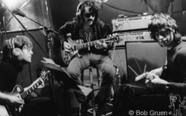 John Lennon, Wayne “Tex” Gabriel & Mick Jagger Record Plant, NYC, 1972