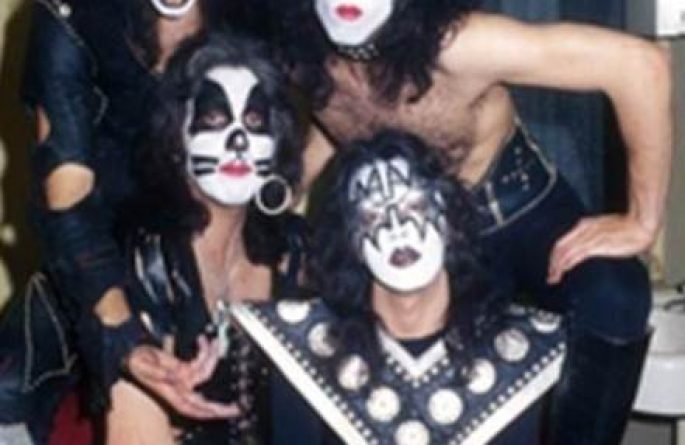 Kiss Backstage Group Shot, Beacon Theatre, NYC, 1975