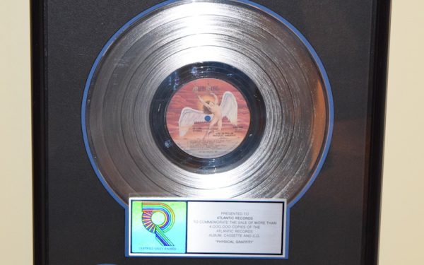 Led Zeppelin RIAA Award for Physical Graffiti