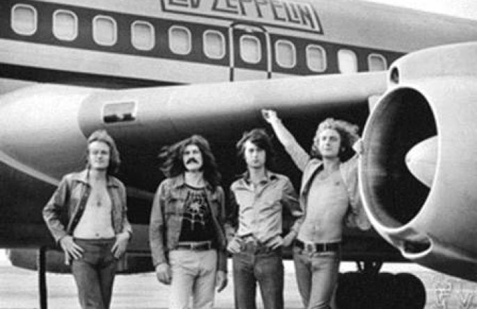 Led Zeppelin Group Shot, NY, 1973