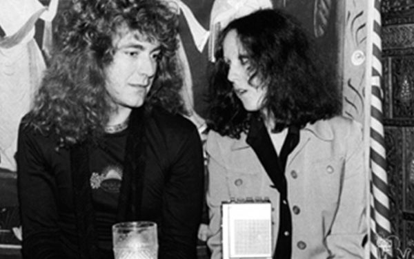 Robert Plant & Lisa Robinson Nirvana Restaurant, NYC, 1976