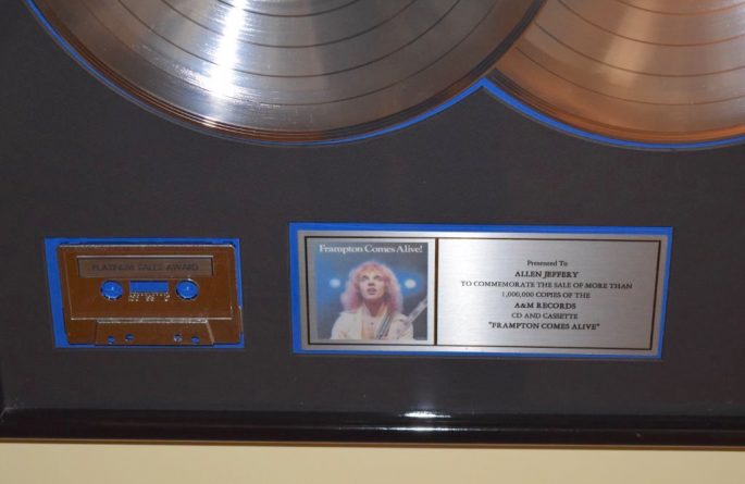 Peter Frampton RIAA Award For Come Alive