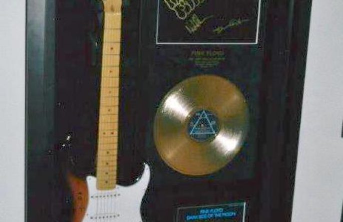 #2 Pink Floyd Signed Guitar Display