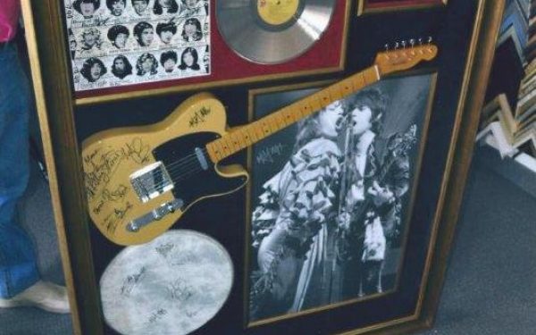 #2 The Rolling Stones Signed Guitar Display