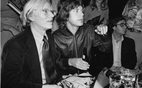 Andy Warhol & Mick Jagger