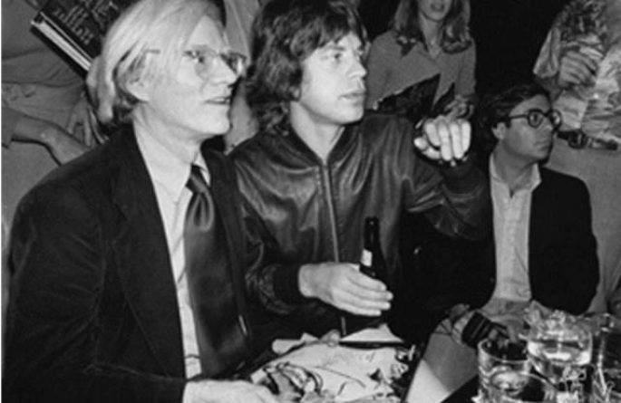 Andy Warhol & Mick Jagger