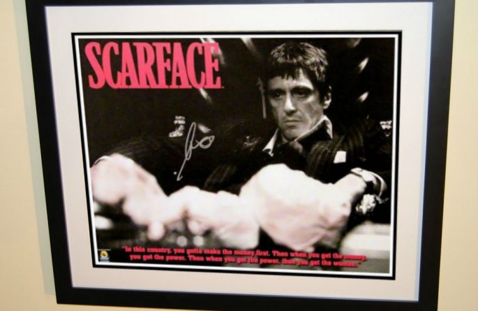 #1 Scarface Signed Movie Poster